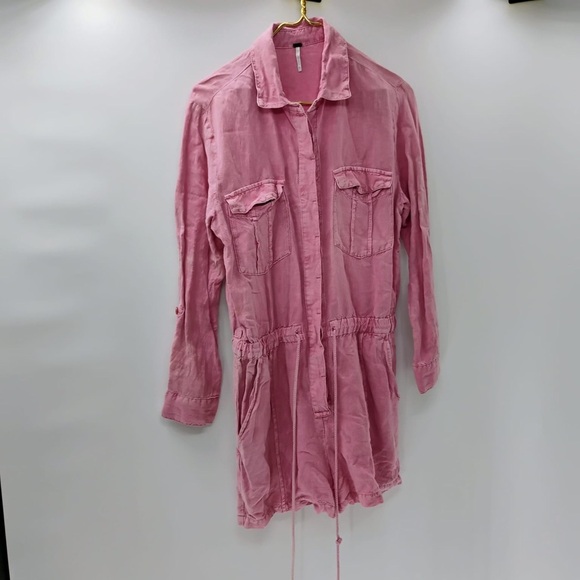 YFB Young Fabulous & Broke Blush Lakeside Shorts Jumpsuit Romper Foxglove linen - Picture 3 of 14